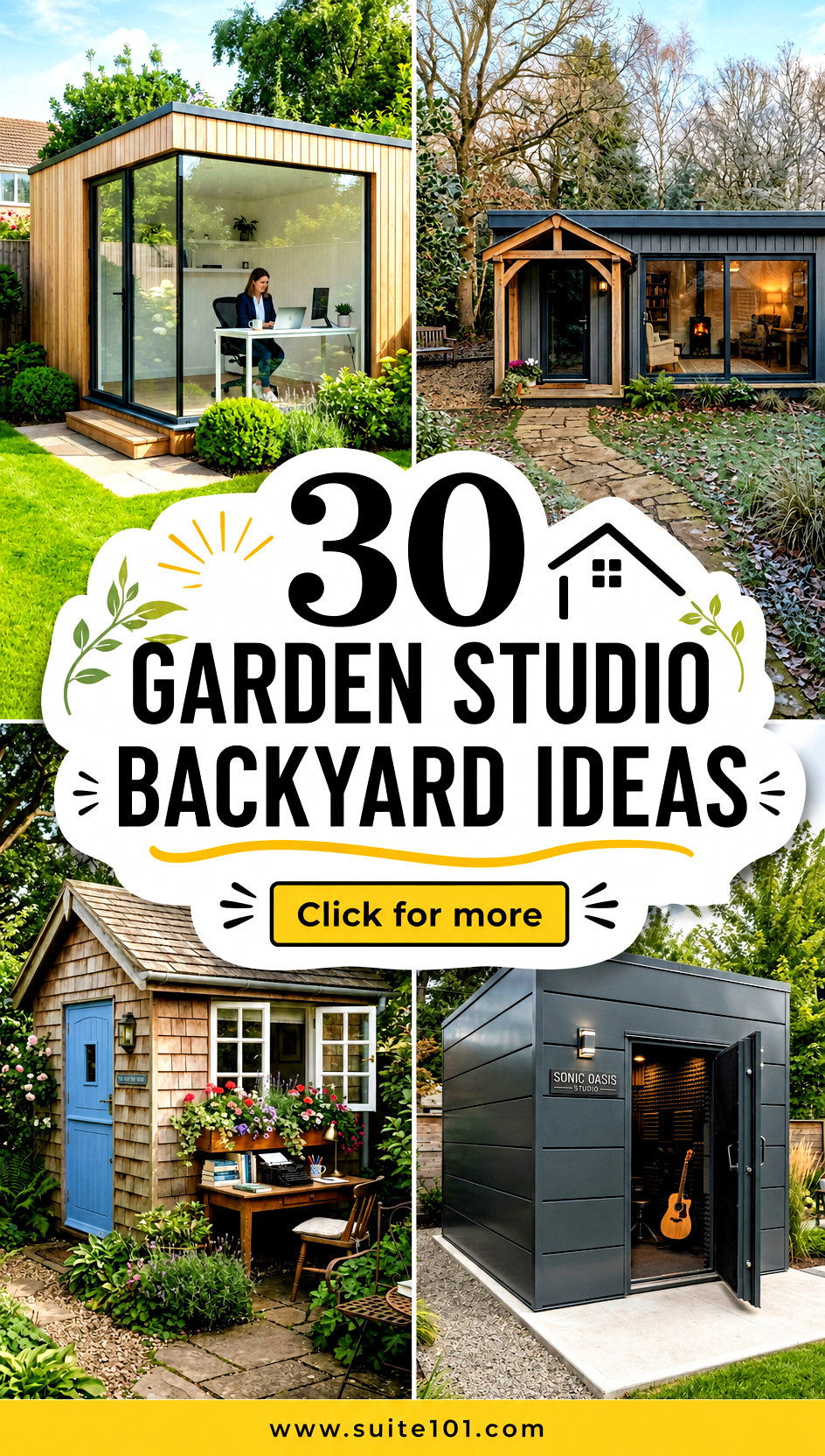 30 Garden Studio Backyard Ideas for a Dreamy Work-From-Home Space - 30 Garden Studio Backyard Ideas for a Dreamy Work-From-Home Space