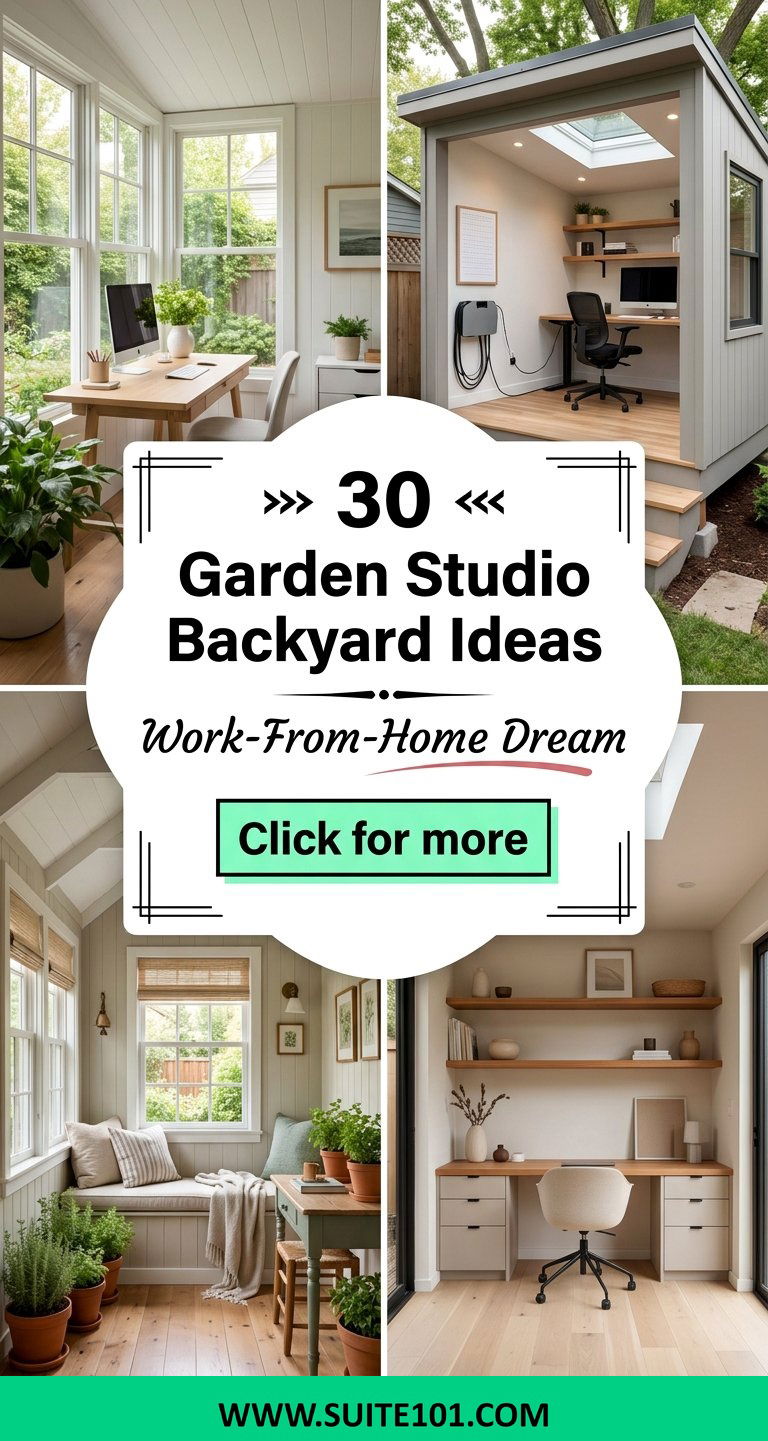 30 Garden Studio Backyard Ideas for a Dreamy Work-From-Home Space - 30 Garden Studio Backyard Ideas for a Dreamy Work-From-Home Space