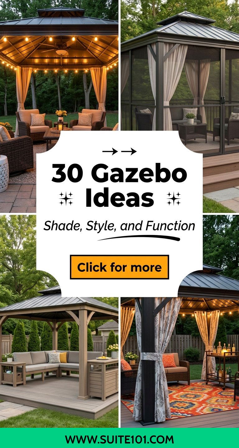 30 Gazebo Ideas for Backyard Shade Style and Function - 30 Gazebo Ideas for Backyard Shade, Style, and Function