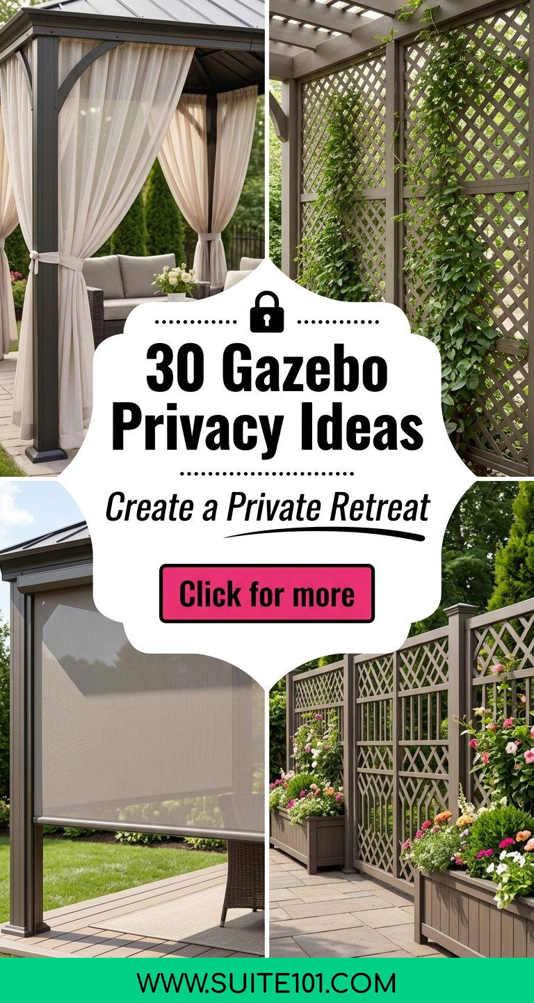 30 Gazebo Privacy Ideas to Create a Private Outdoor Retreat - 30 Gazebo Privacy Ideas to Create a Private Outdoor Retreat