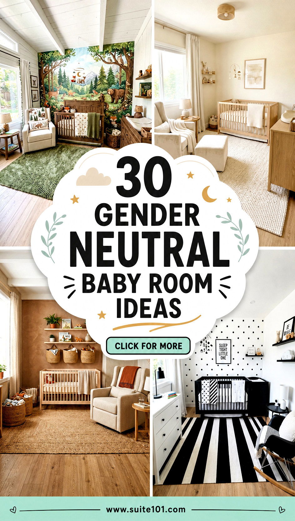 30 Gender Neutral Baby Room Ideas for a Calm Cozy Nursery - 30 Gender Neutral Baby Room Ideas for a Calm, Cozy Nursery