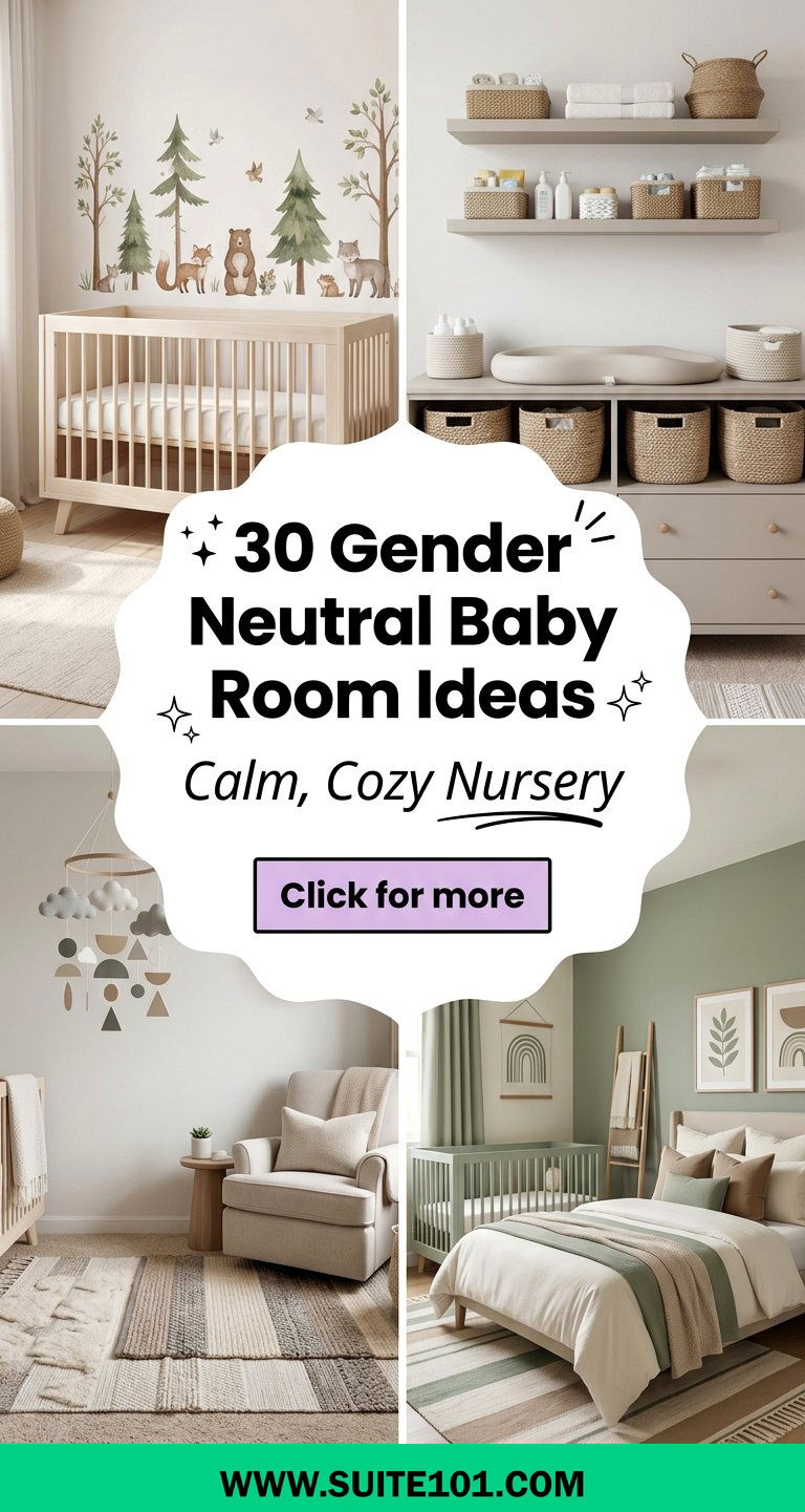 30 Gender Neutral Baby Room Ideas for a Calm Cozy Nursery - 30 Gender Neutral Baby Room Ideas for a Calm, Cozy Nursery