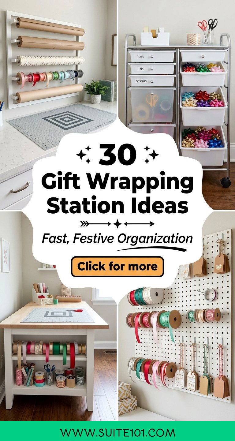 30 Gift Wrapping Station Ideas for Fast Festive Organization - 30 Gift Wrapping Station Ideas for Fast, Festive Organization