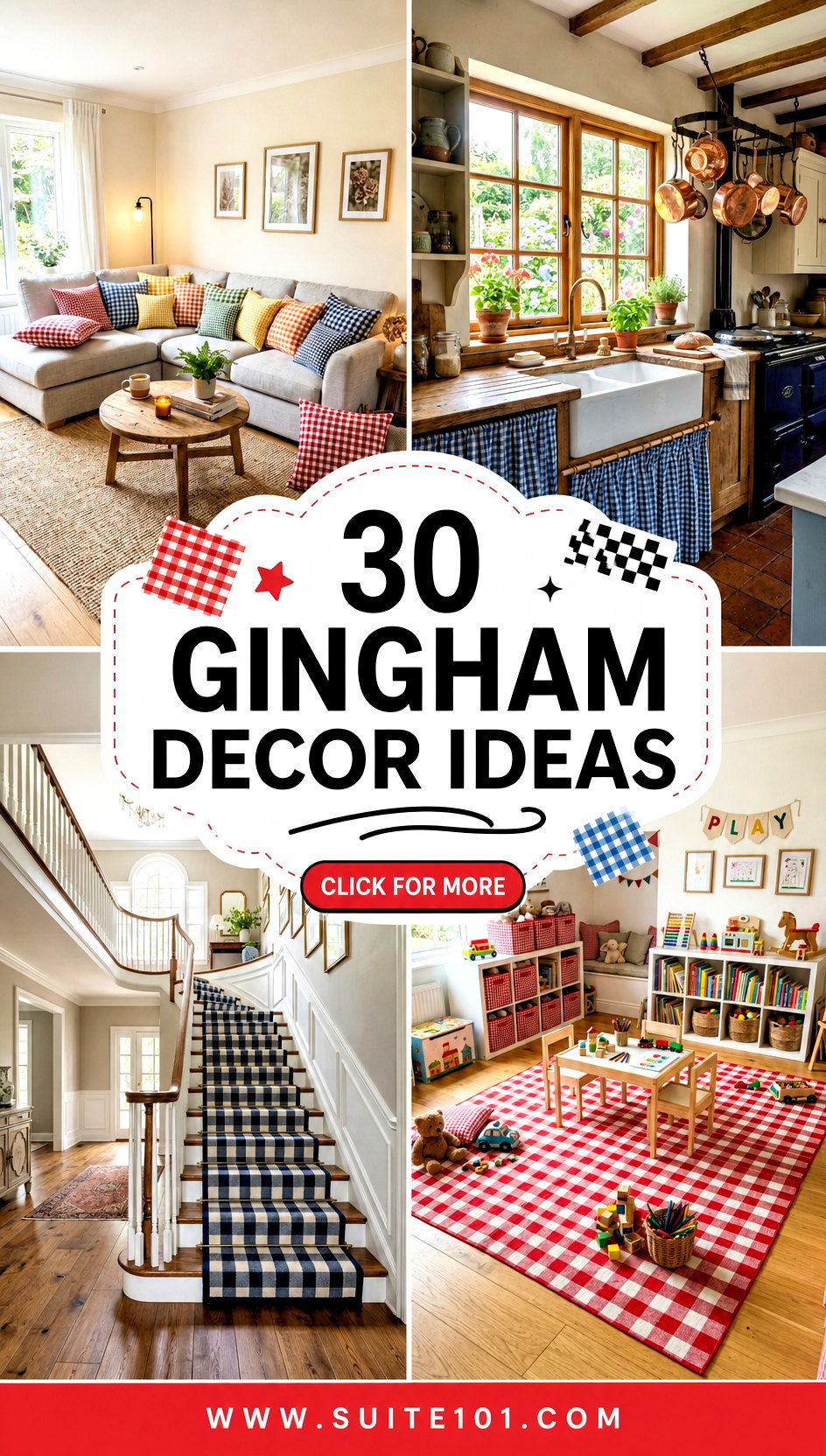 30 Gingham Decor Ideas to Add Classic Charm to Any Room - 30 Gingham Decor Ideas to Add Classic Charm to Any Room