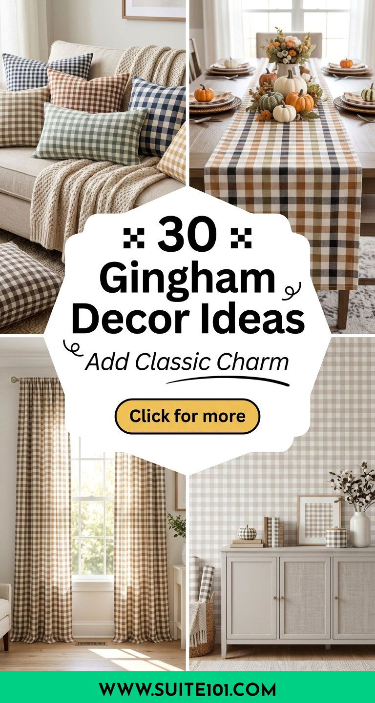 30 Gingham Decor Ideas to Add Classic Charm to Any Room - 30 Gingham Decor Ideas to Add Classic Charm to Any Room
