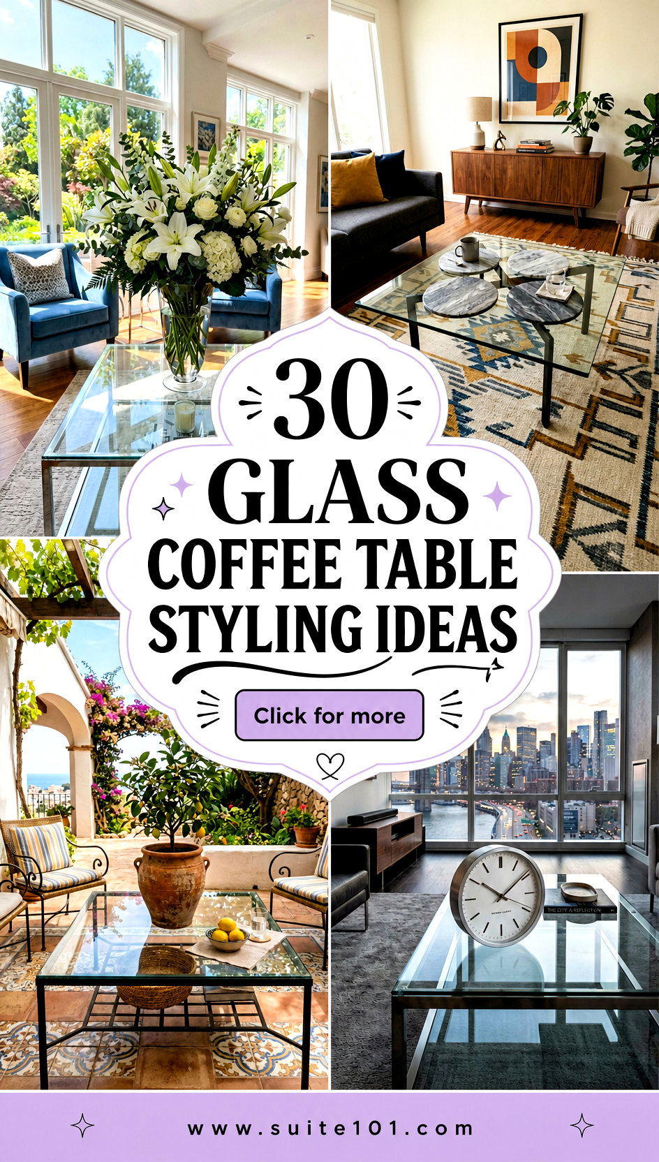 30 Glass Coffee Table Styling Ideas for Chic Everyday Decor - 30 Glass Coffee Table Styling Ideas for Chic Everyday Decor