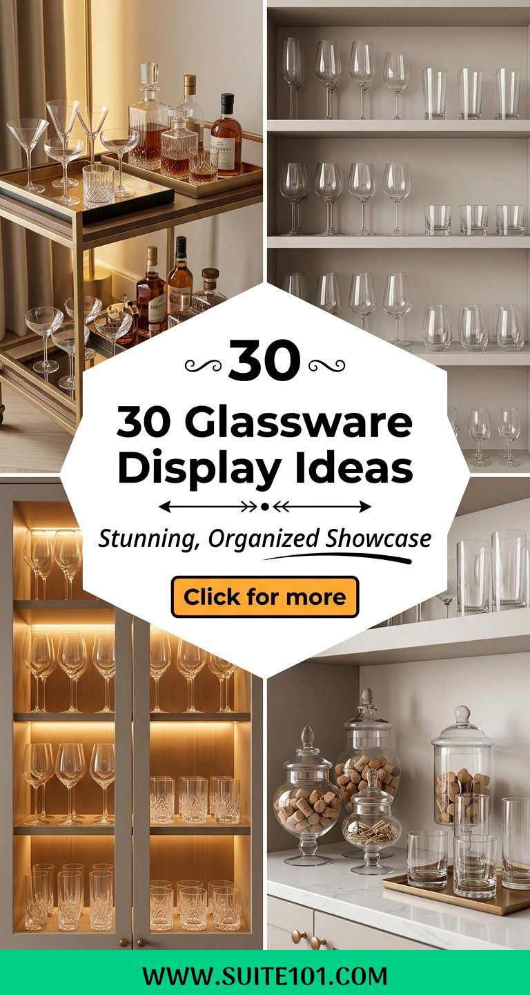 30 Glassware Display Ideas for a Stunning Organized Showcase - 30 Glassware Display Ideas for a Stunning, Organized Showcase