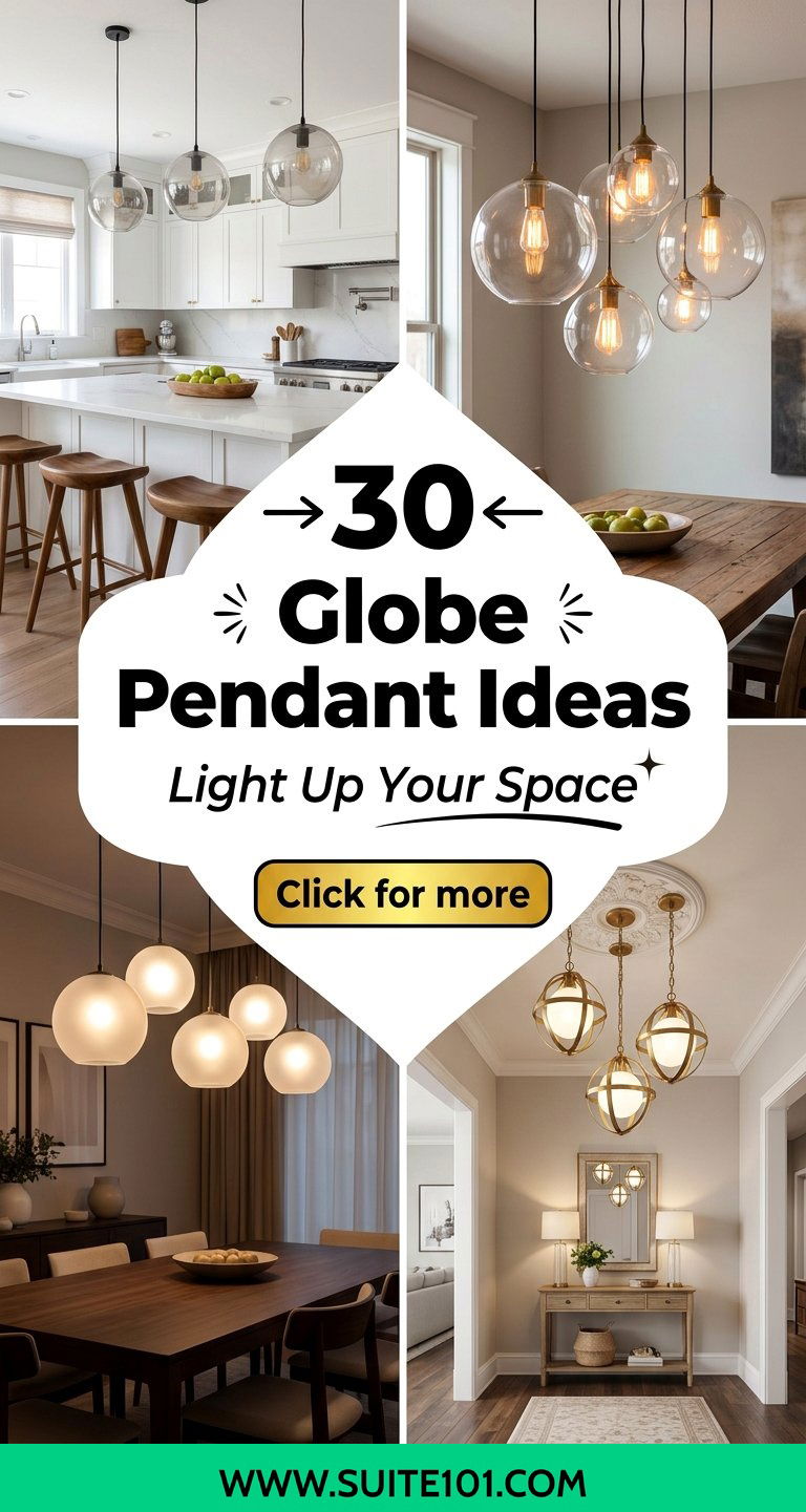 30 Globe Pendant Ideas to Light Up Your Space Beautifully - 30 Globe Pendant Ideas to Light Up Your Space Beautifully