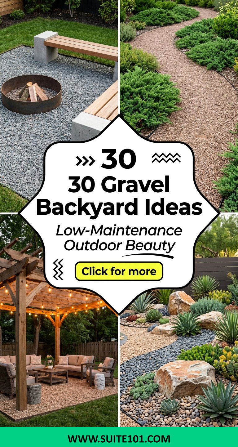 30 Gravel Backyard Ideas for Low-Maintenance Outdoor Beauty - 30 Gravel Backyard Ideas for Low-Maintenance Outdoor Beauty