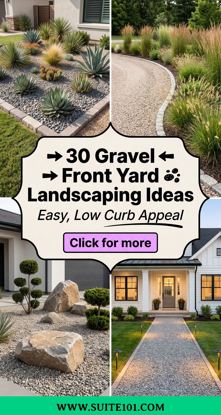 30 Gravel Front Yard Landscaping Ideas for Easy Low Curb Appeal - 30 Gravel Front Yard Landscaping Ideas for Easy, Low Curb Appeal