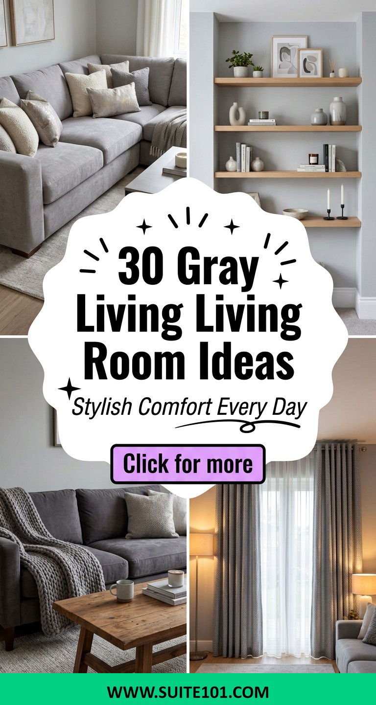 30 Gray Living Room Ideas That Look Stylish and Cozy Today - 30 Gray Living Room Ideas That Look Stylish and Cozy Today