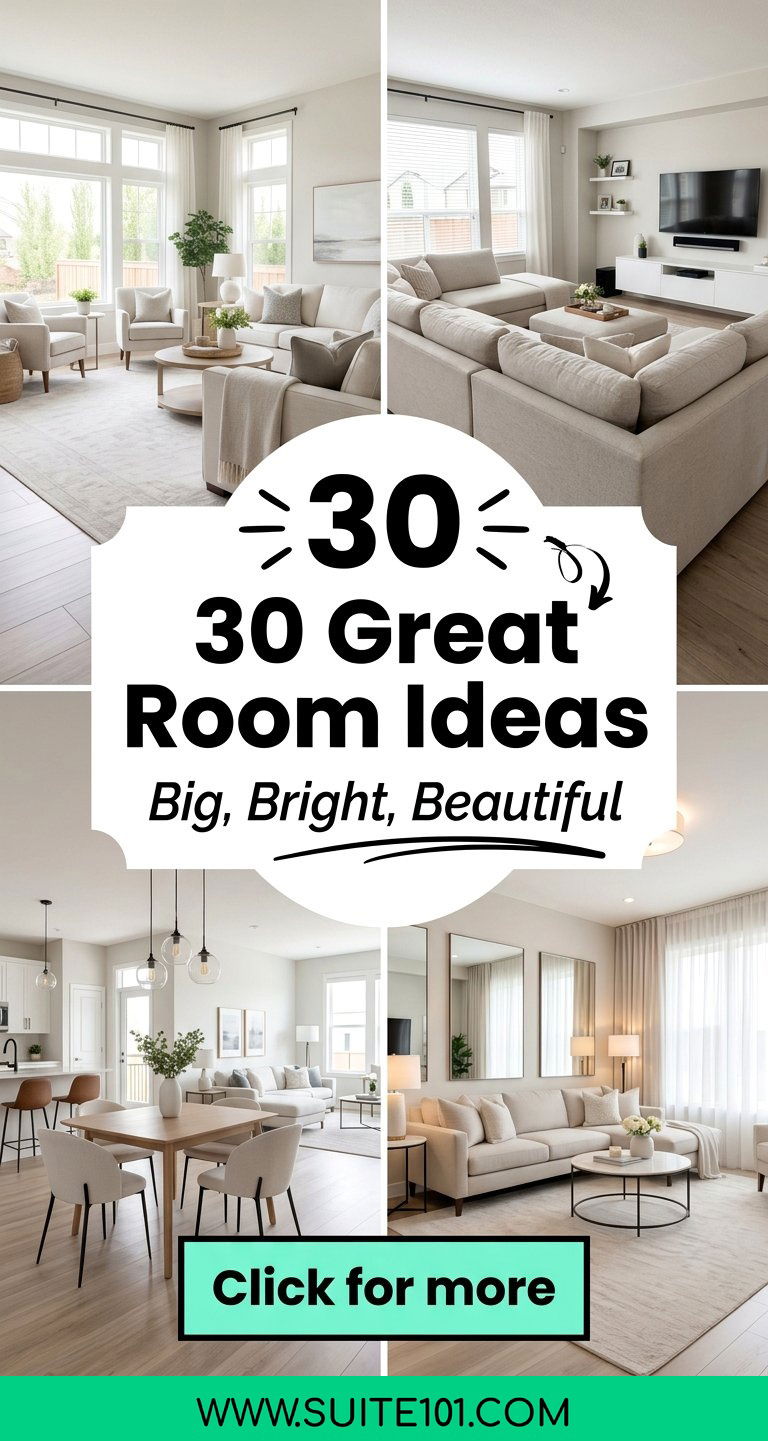 30 Great Room Ideas for a Layout That Feels Big and Bright - 30 Great Room Ideas for a Layout That Feels Big and Bright