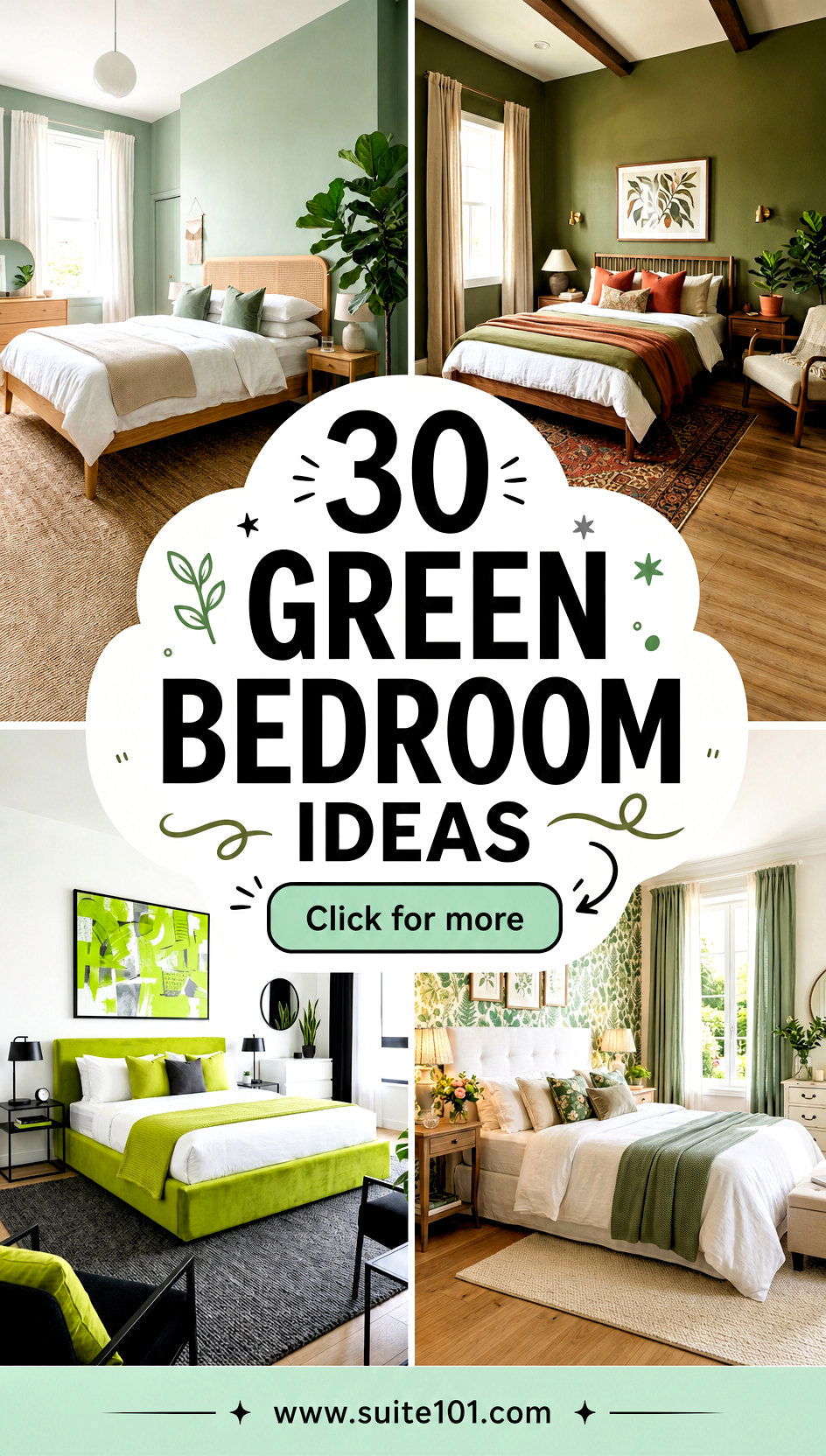 30 Green Bedroom Ideas to Refresh Your Space in Style Now - 30 Green Bedroom Ideas to Refresh Your Space in Style Now