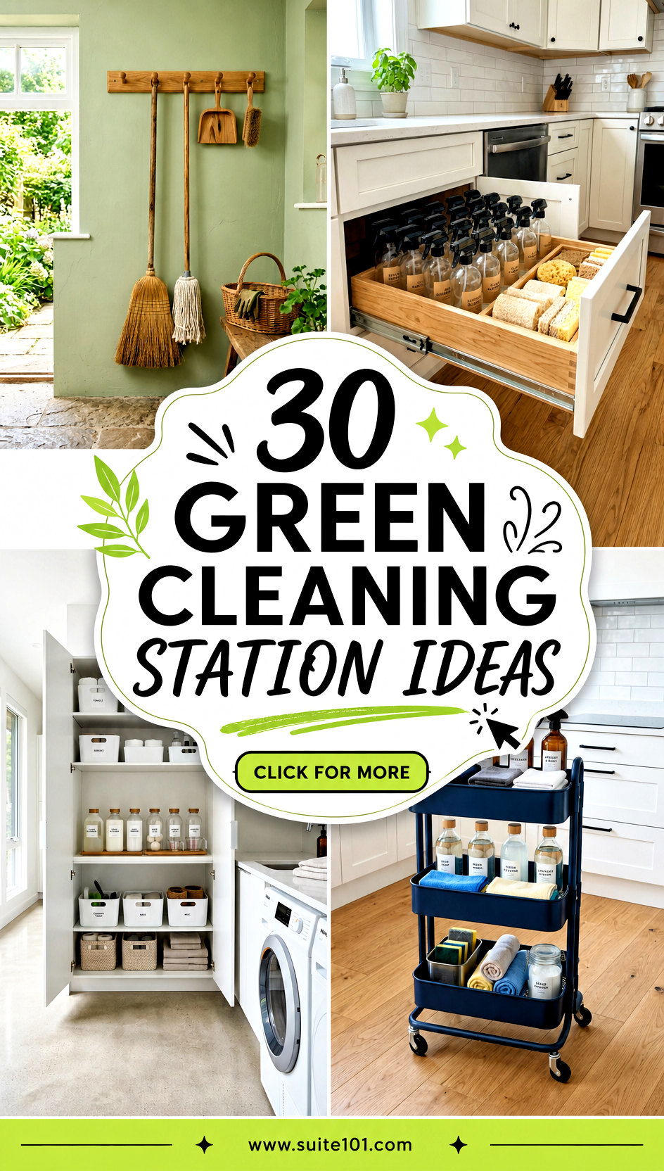 30 Green Cleaning Station Ideas to Stay Organized Every Day - 30 Green Cleaning Station Ideas to Stay Organized Every Day