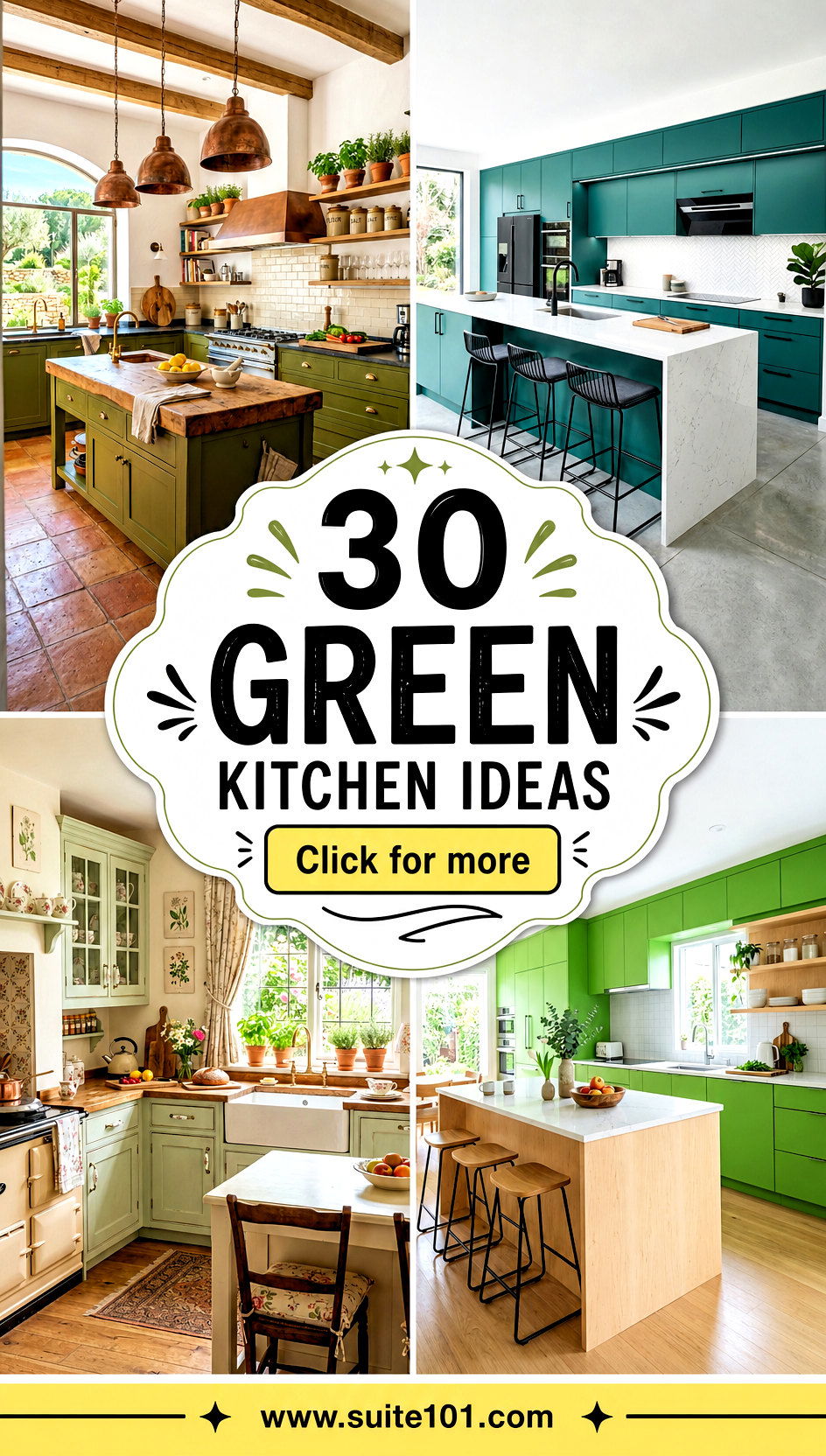 30 Green Kitchen Ideas That Add Color Style and Value Now - 30 Green Kitchen Ideas That Add Color, Style, and Value Now