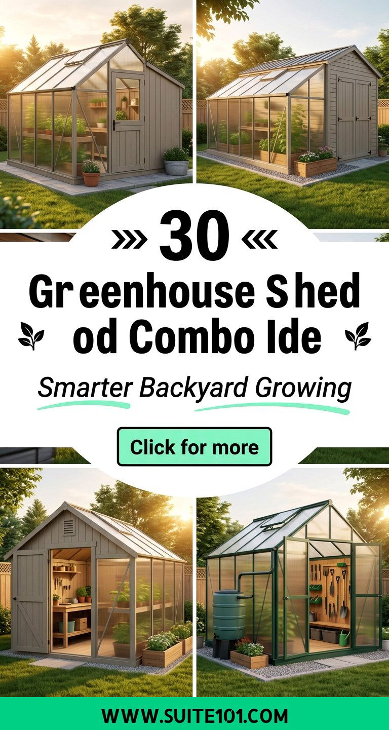 30 Greenhouse Shed Combo Ideas for Smarter Backyard Growing - 30 Greenhouse Shed Combo Ideas for Smarter Backyard Growing
