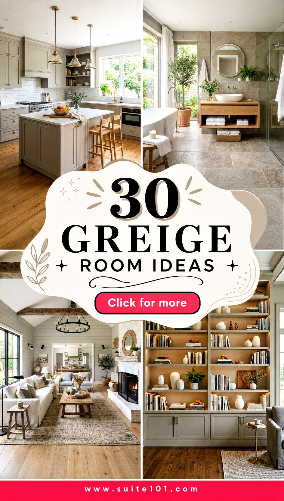 30 Greige Room Ideas That Create a Cozy Modern Look Today - 30 Greige Room Ideas That Create a Cozy, Modern Look Today