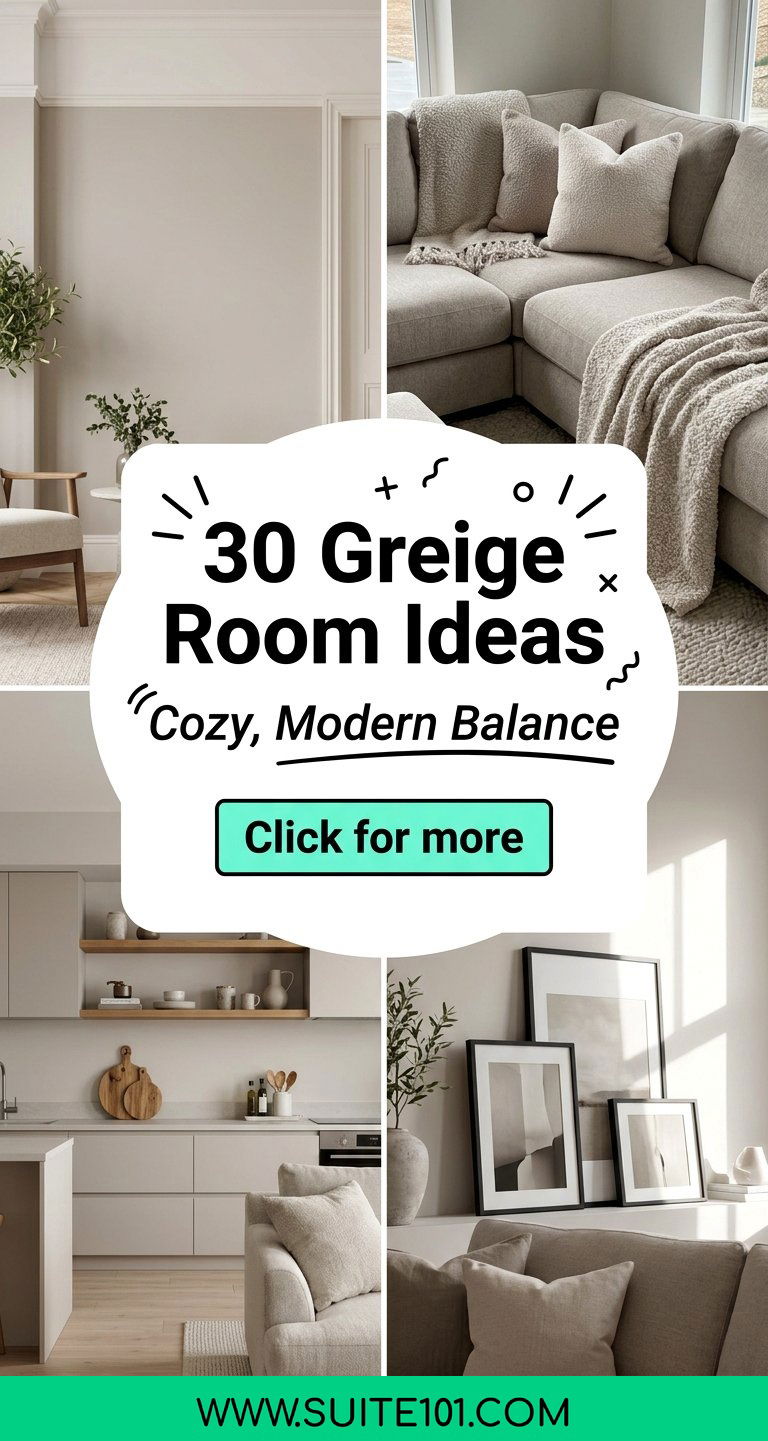 30 Greige Room Ideas That Create a Cozy Modern Look Today - 30 Greige Room Ideas That Create a Cozy, Modern Look Today