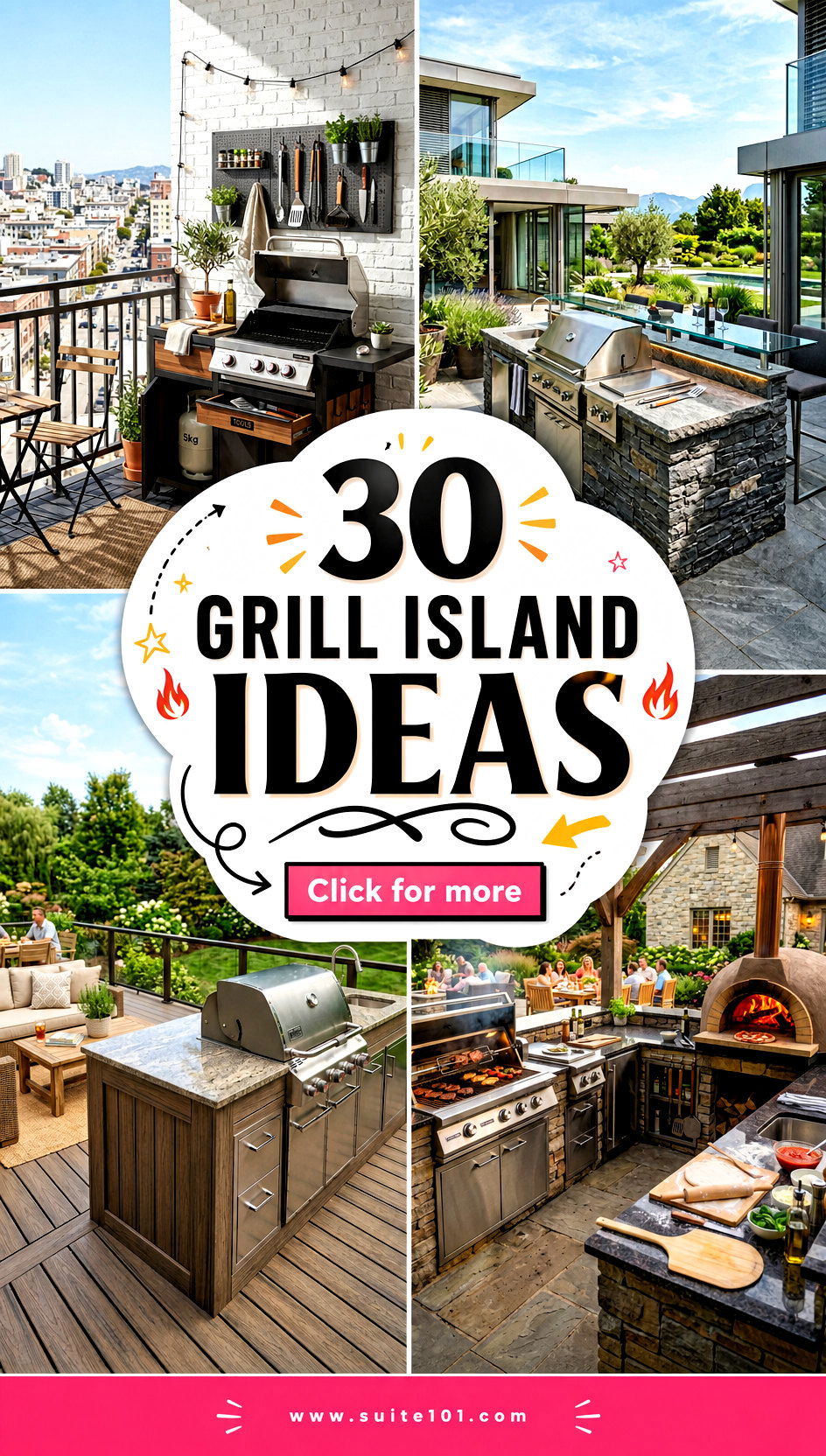 30 Grill Island Ideas for an Outdoor Kitchen Youll Love - 30 Grill Island Ideas for an Outdoor Kitchen You'll Love