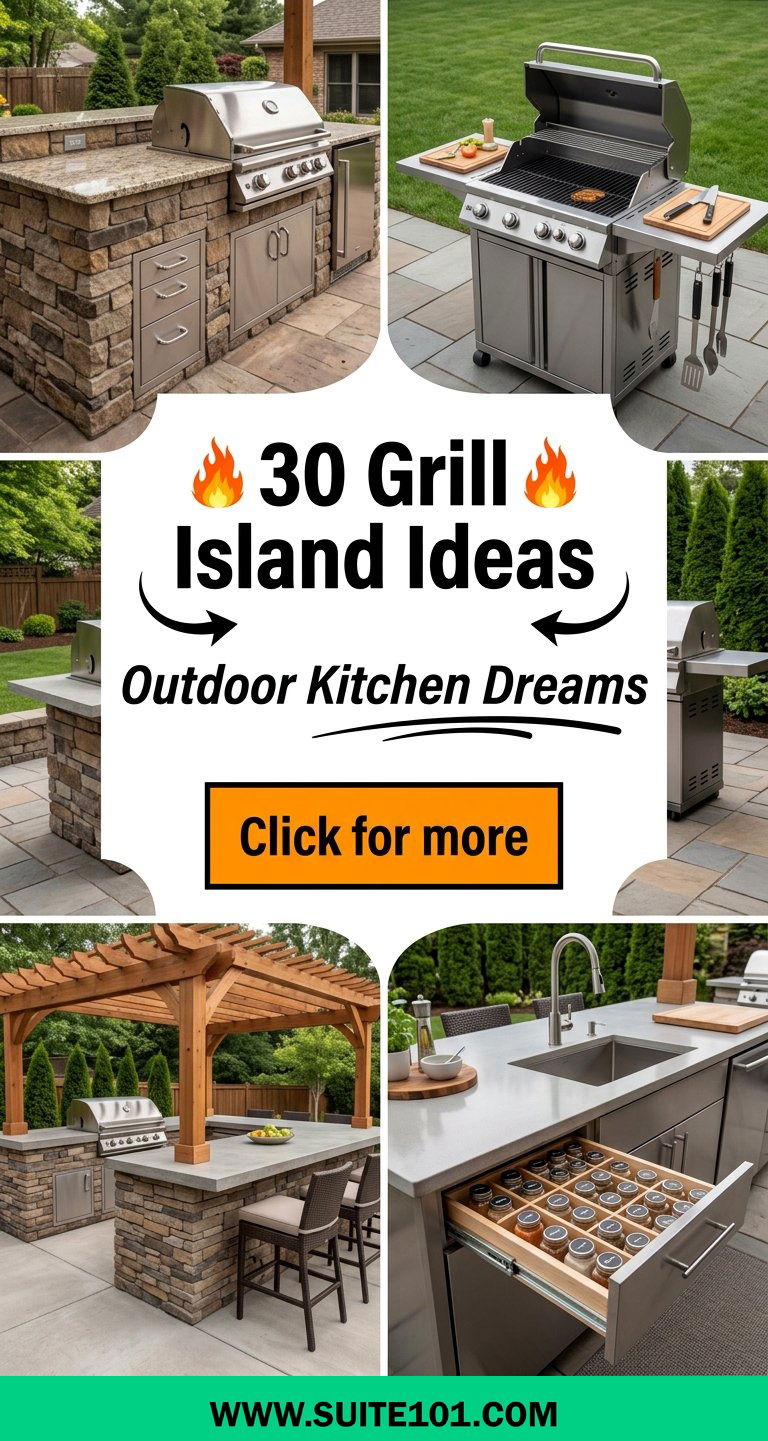30 Grill Island Ideas for an Outdoor Kitchen Youll Love - 30 Grill Island Ideas for an Outdoor Kitchen You'll Love