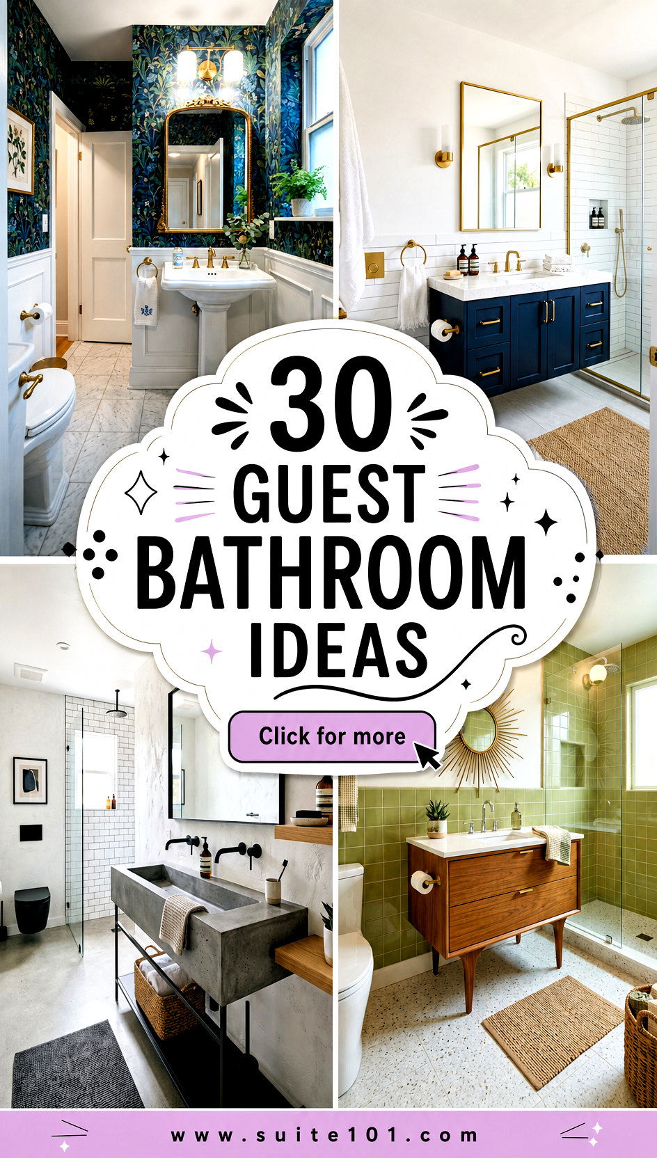 30 Guest Bathroom Ideas That Impress Guests and Save Space - 30 Guest Bathroom Ideas That Impress Guests and Save Space