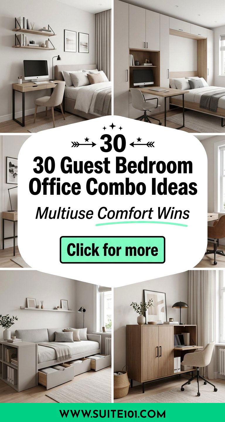 30 Guest Bedroom Office Combo Ideas for Multiuse Comfort - 30 Guest Bedroom Office Combo Ideas for Multiuse Comfort