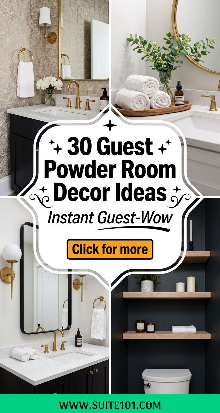 30 Guest Powder Room Decor Ideas for Instant Guest-Wow Every Time - 30 Guest Powder Room Decor Ideas for Instant Guest-Wow Every Time