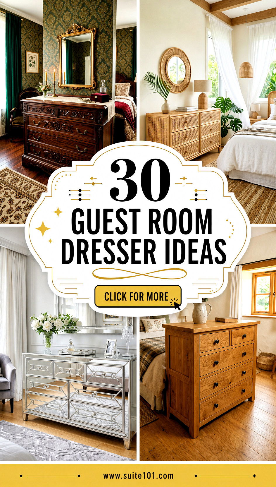 30 Guest Room Dresser Ideas to Upgrade Storage and Style - 30 Guest Room Dresser Ideas to Upgrade Storage and Style