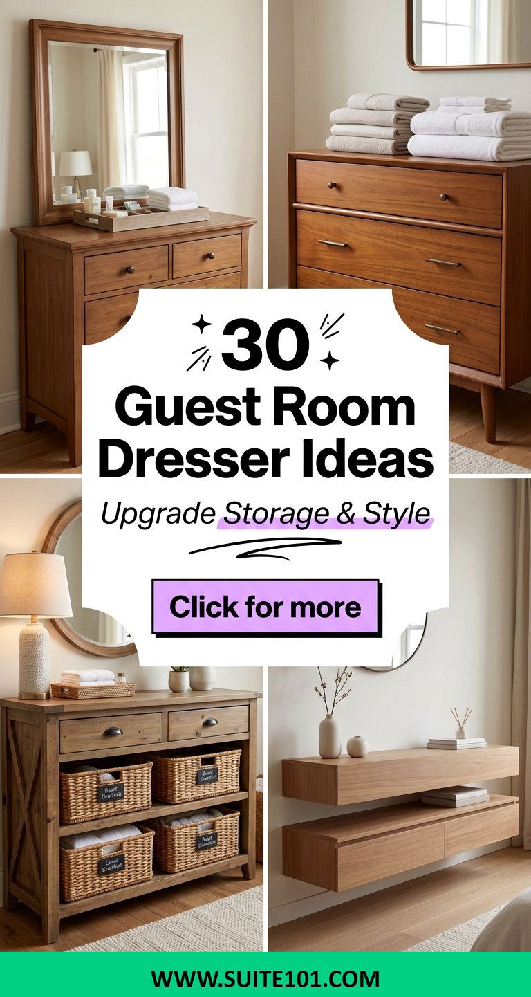30 Guest Room Dresser Ideas to Upgrade Storage and Style - 30 Guest Room Dresser Ideas to Upgrade Storage and Style