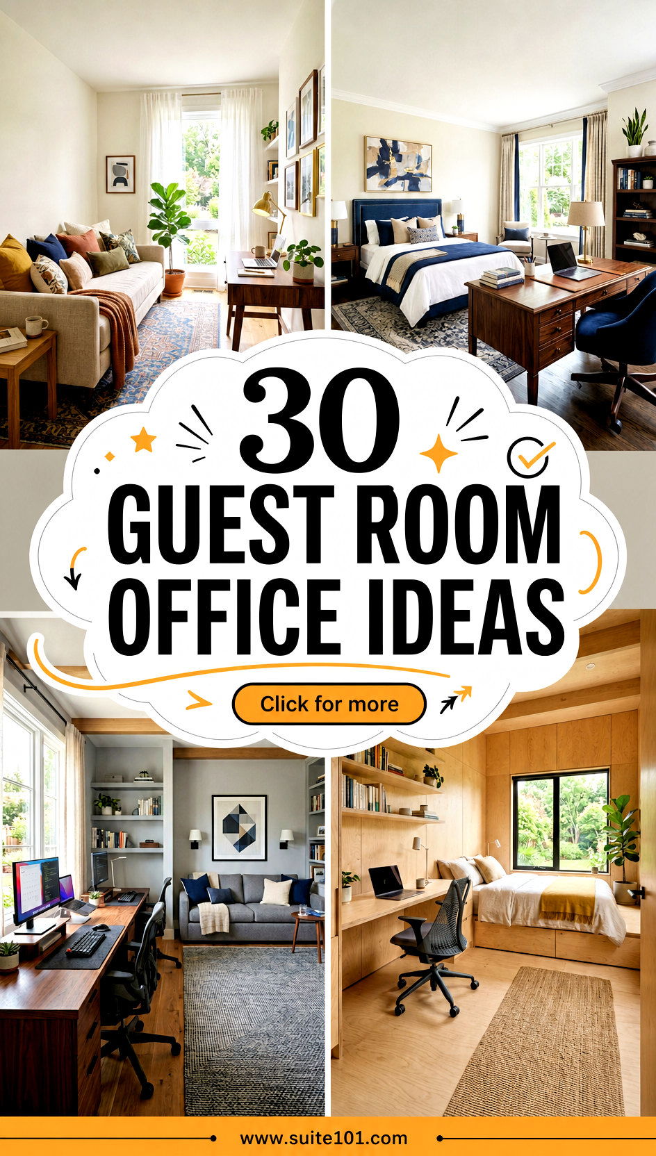 30 Guest Room Office Ideas That Maximize Space and Style - 30 Guest Room Office Ideas That Maximize Space and Style