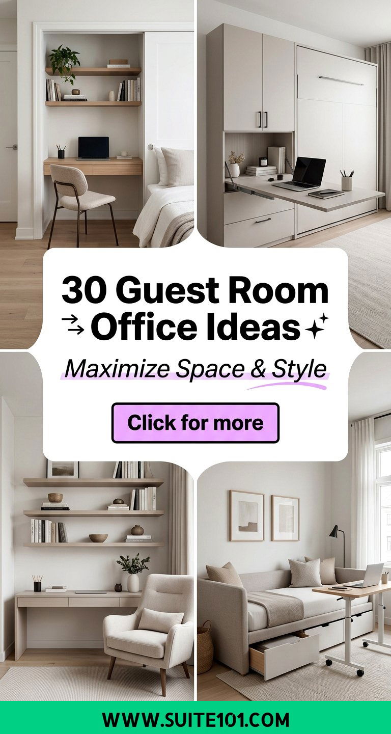 30 Guest Room Office Ideas That Maximize Space and Style - 30 Guest Room Office Ideas That Maximize Space and Style