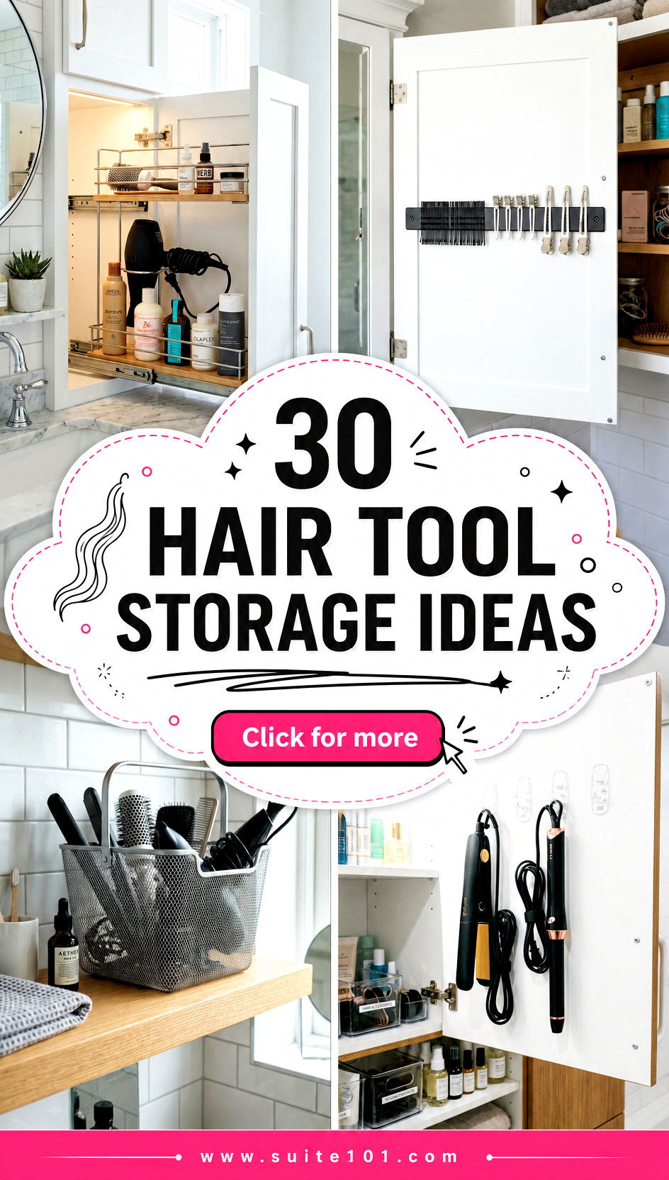 30 Hair Tool Storage Ideas for Tidy Countertops No Clutter - 30 Hair Tool Storage Ideas for Tidy Countertops, No Clutter
