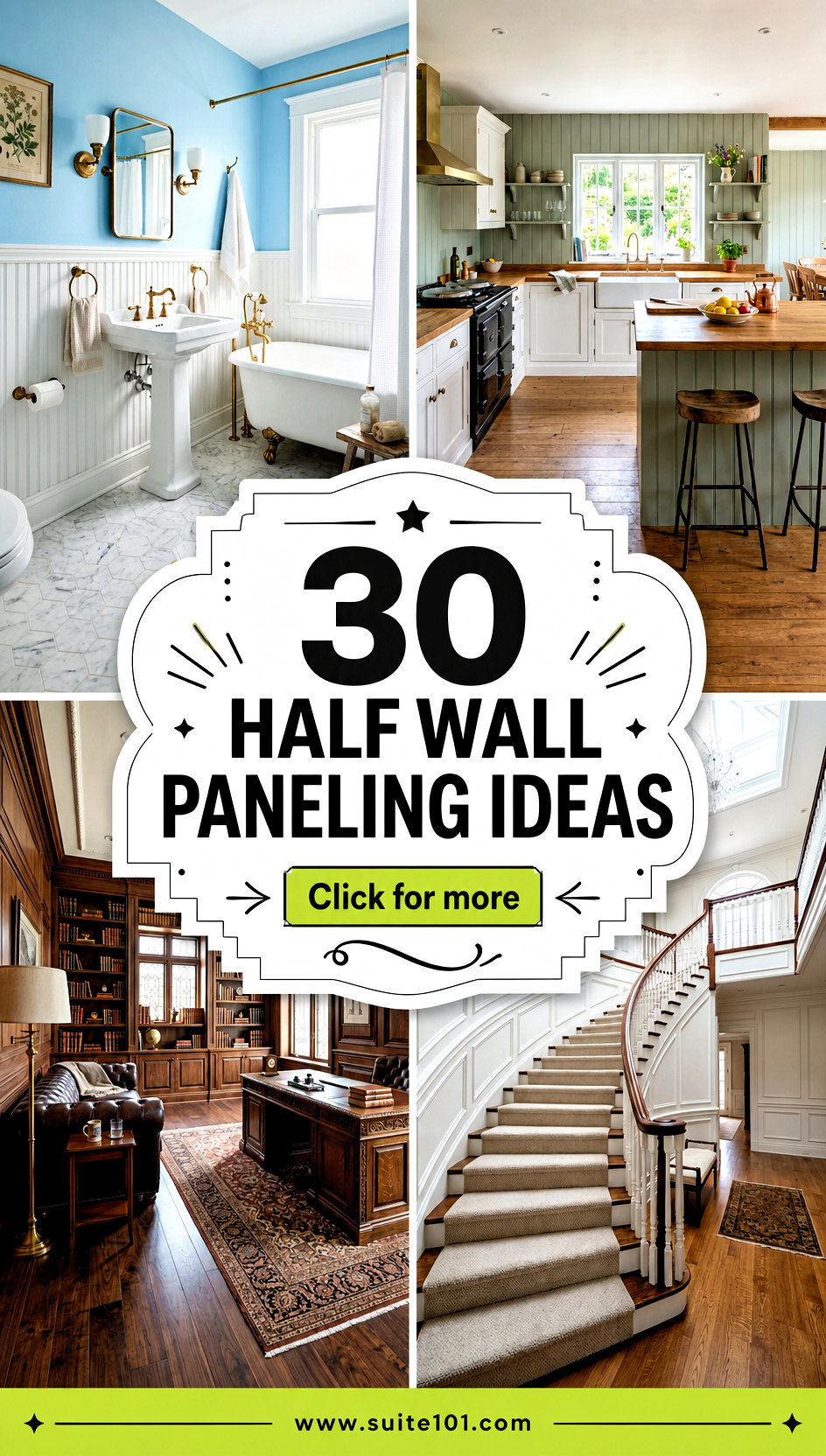 30 Half Wall Paneling Ideas to Add Warmth and Character - 30 Half Wall Paneling Ideas to Add Warmth and Character