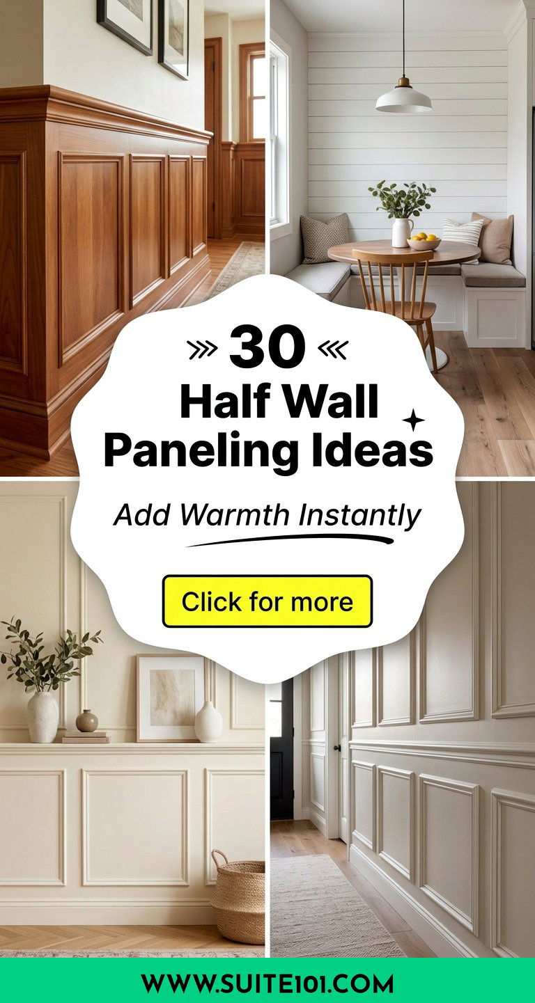 30 Half Wall Paneling Ideas to Add Warmth and Character - 30 Half Wall Paneling Ideas to Add Warmth and Character