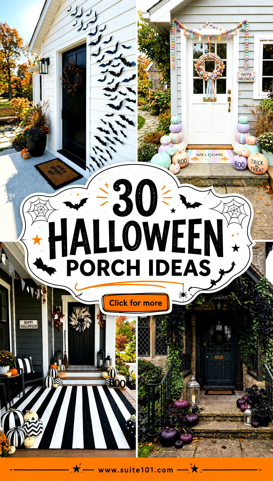 30 Halloween Porch Ideas to Wow Guests This Spooky Season - 30 Halloween Porch Ideas to Wow Guests This Spooky Season