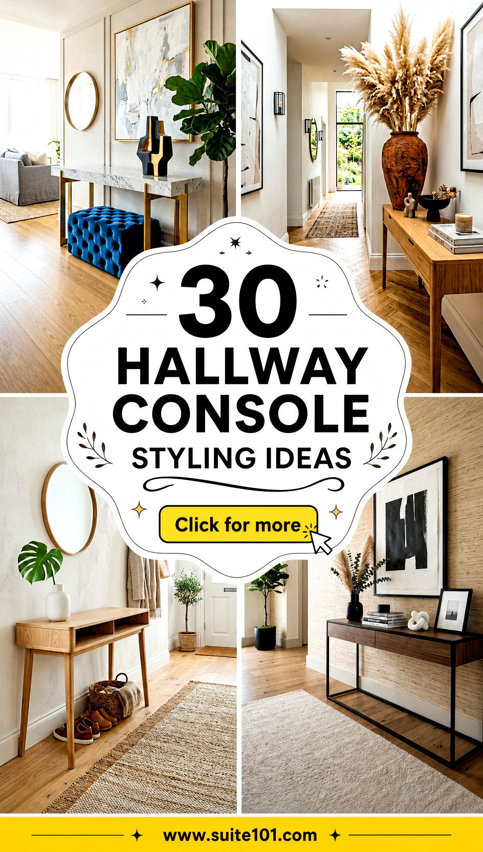 30 Hallway Console Styling Ideas to Make Your Entryway Pop - 30 Hallway Console Styling Ideas to Make Your Entryway Pop