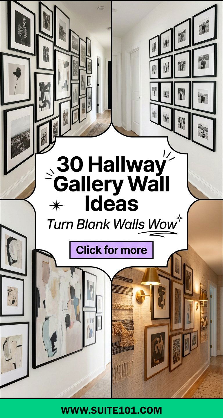 30 Hallway Gallery Wall Ideas to Turn Blank Walls Into Wow - 30 Hallway Gallery Wall Ideas to Turn Blank Walls Into Wow