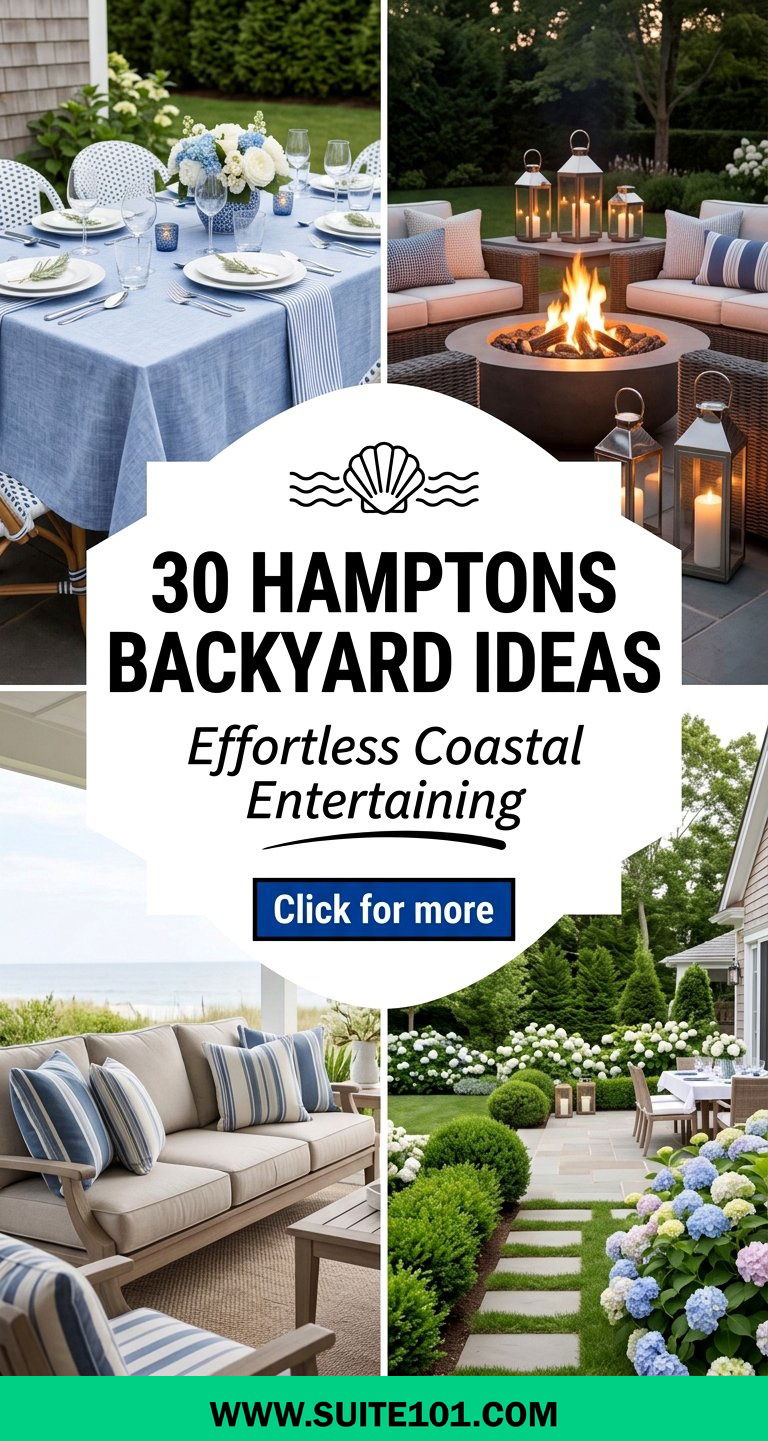 30 Hamptons backyard ideas for Effortless Coastal Entertaining - 30 Hamptons backyard ideas for Effortless Coastal Entertaining