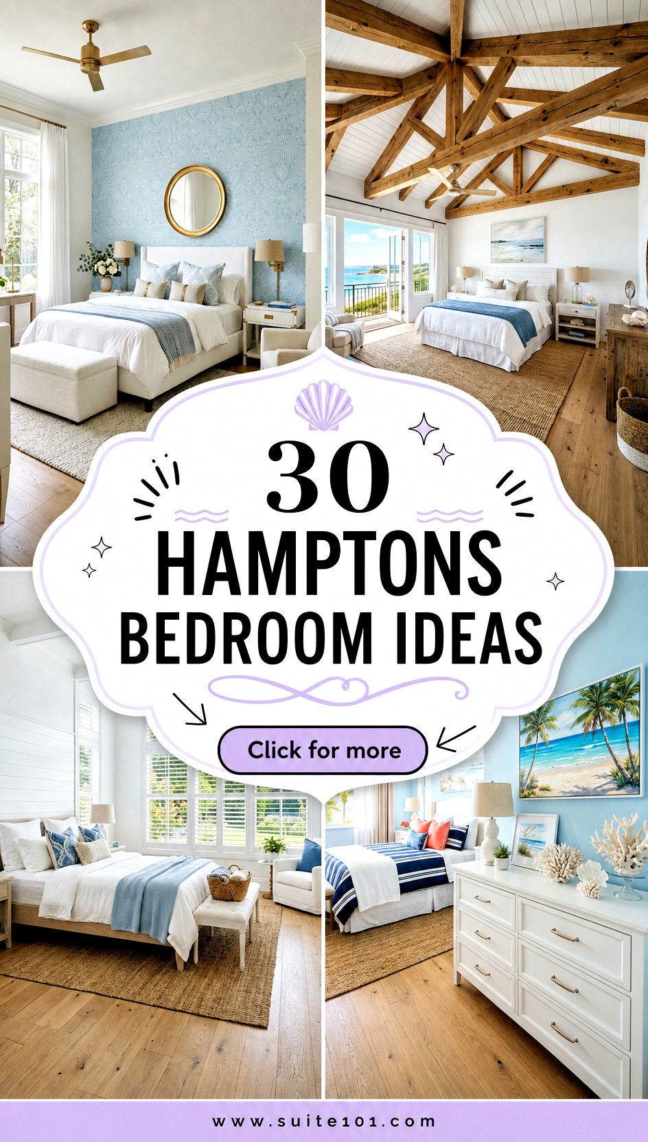 30 Hamptons bedroom ideas for Airy Resort-Style Comfort - 30 Hamptons bedroom ideas for Airy, Resort-Style Comfort