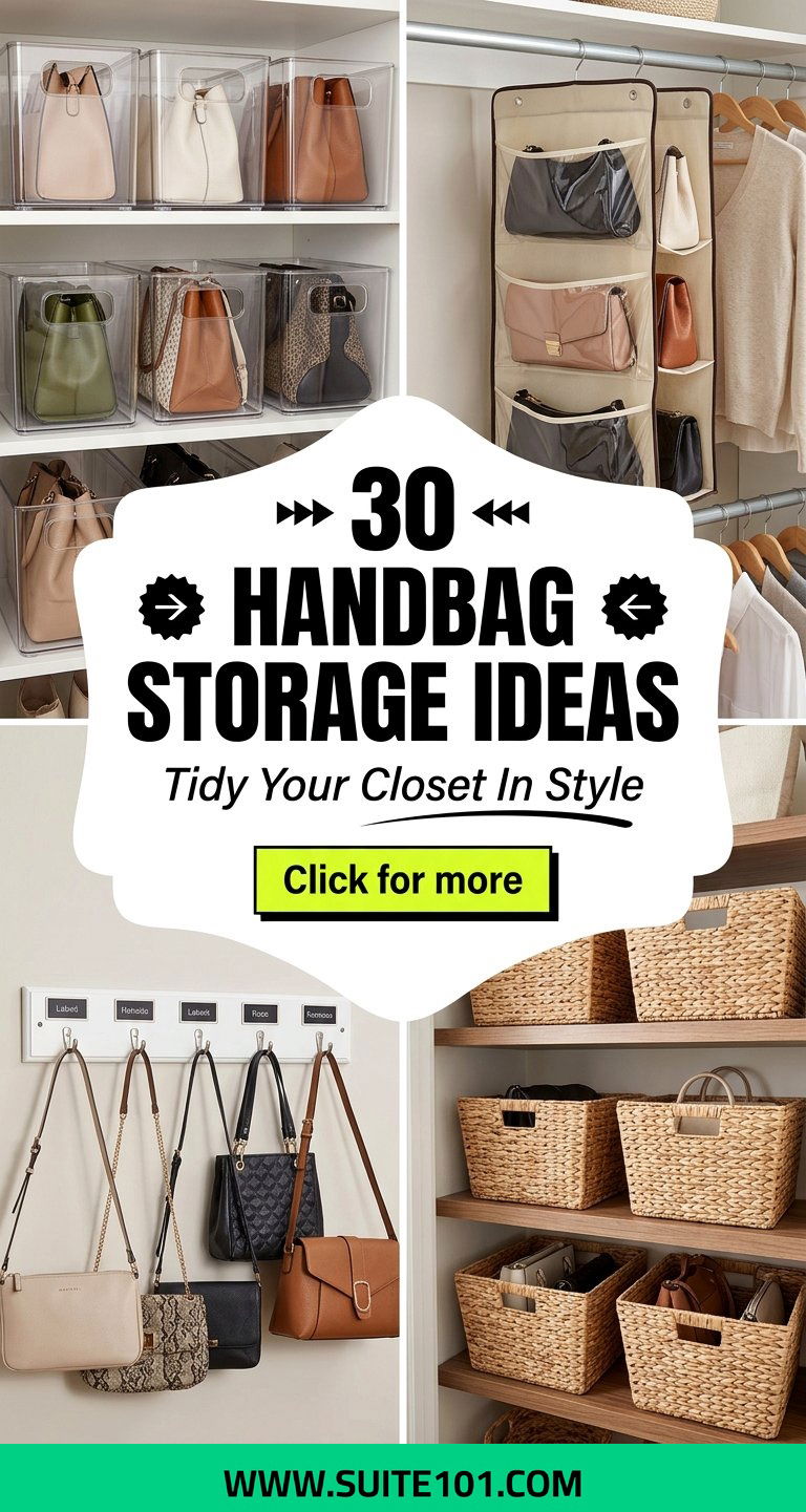 30 Handbag Storage Ideas to Tidy Your Closet in Style Fast - 30 Handbag Storage Ideas to Tidy Your Closet in Style Fast