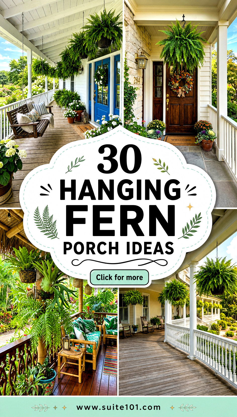 30 Hanging Fern Porch Ideas for Shaded Serene Curb Appeal - 30 Hanging Fern Porch Ideas for Shaded, Serene Curb Appeal