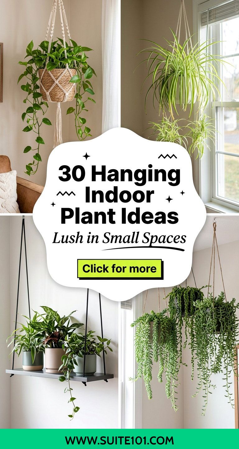 30 Hanging Indoor Plant Ideas to Make Small Spaces Feel Lush - 30 Hanging Indoor Plant Ideas to Make Small Spaces Feel Lush