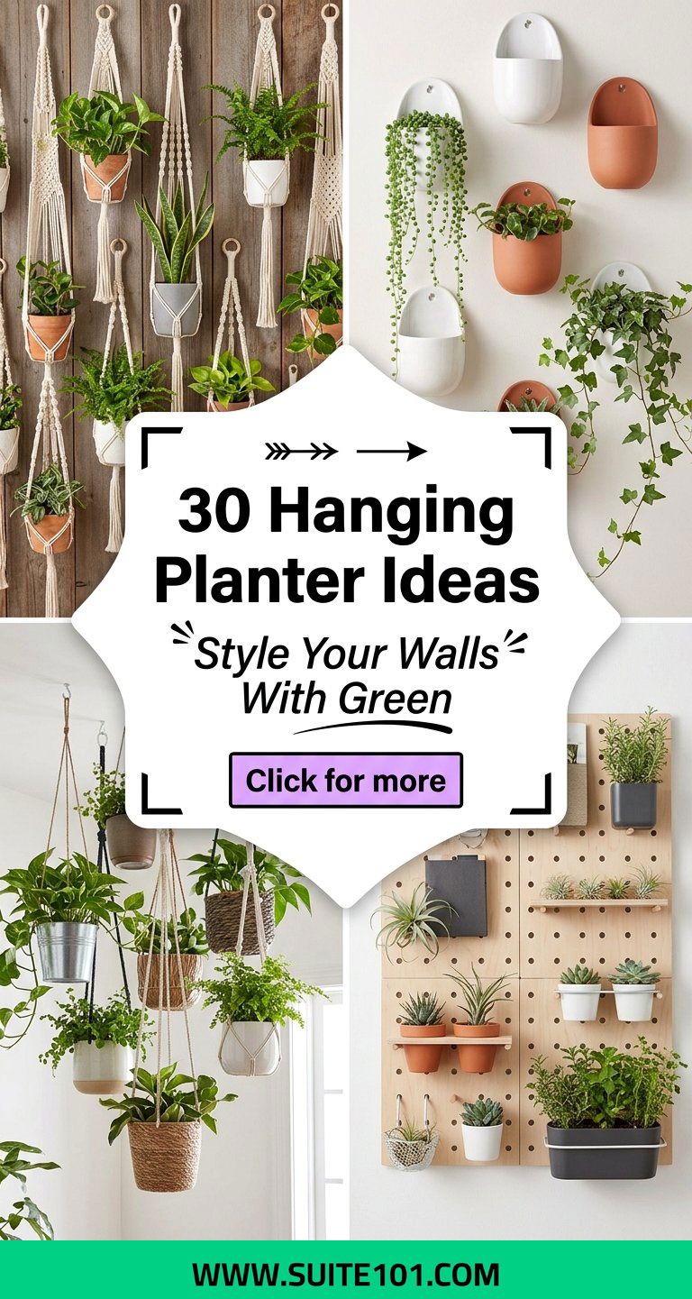 30 Hanging Planter Ideas to Style Your Walls With Green - 30 Hanging Planter Ideas to Style Your Walls With Green