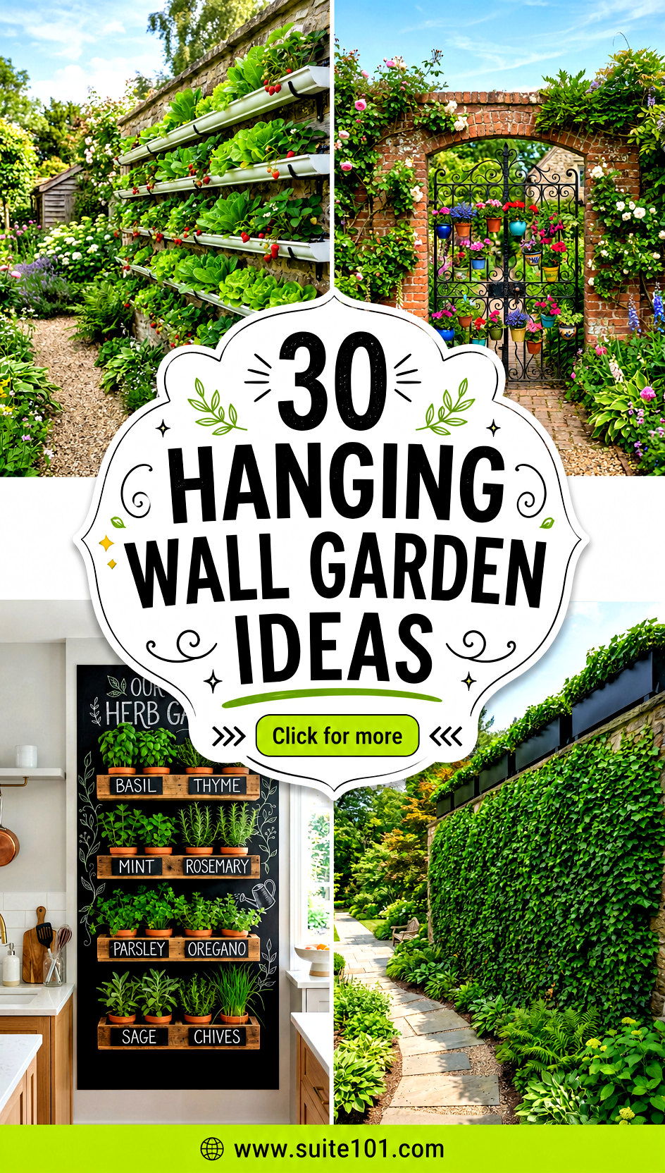 30 Hanging Wall Garden Ideas for Vertical Green in Small Homes - 30 Hanging Wall Garden Ideas for Vertical Green in Small Homes
