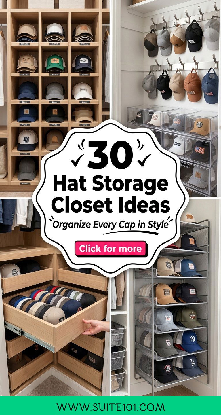 30 Hat Storage Closet Ideas to Organize Every Cap in Style - 30 Hat Storage Closet Ideas to Organize Every Cap in Style