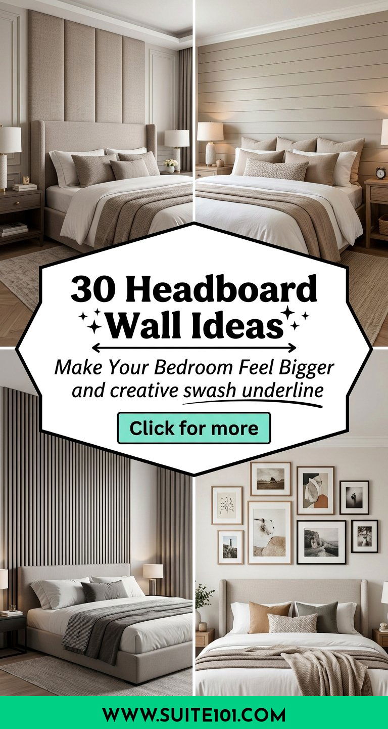 30 Headboard Wall Ideas to Make Your Bedroom Feel Bigger - 30 Headboard Wall Ideas to Make Your Bedroom Feel Bigger