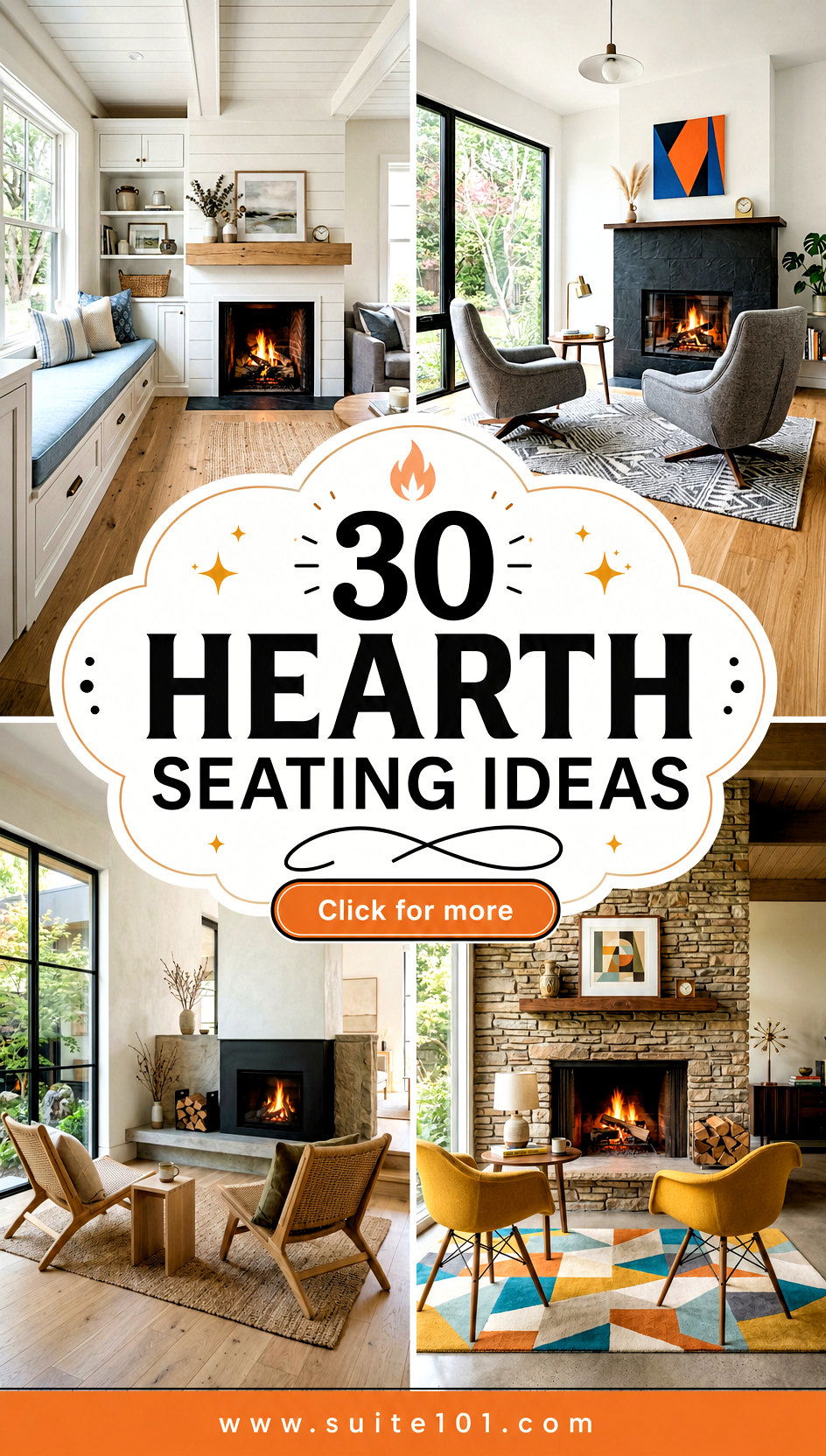 30 Hearth Seating Ideas for Cozy Nights and Inviting Gatherings - 30 Hearth Seating Ideas for Cozy Nights and Inviting Gatherings