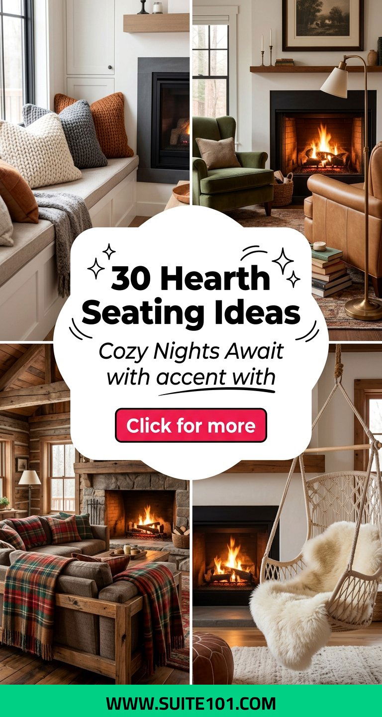 30 Hearth Seating Ideas for Cozy Nights and Inviting Gatherings - 30 Hearth Seating Ideas for Cozy Nights and Inviting Gatherings