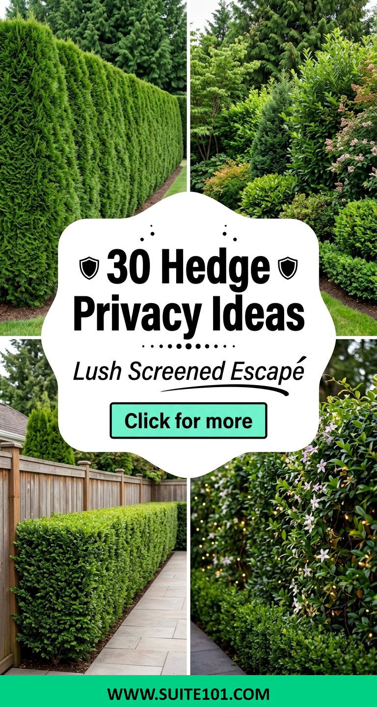30 Hedge Privacy Ideas for a Lush Screened-In Yard Escape - 30 Hedge Privacy Ideas for a Lush, Screened-In Yard Escape
