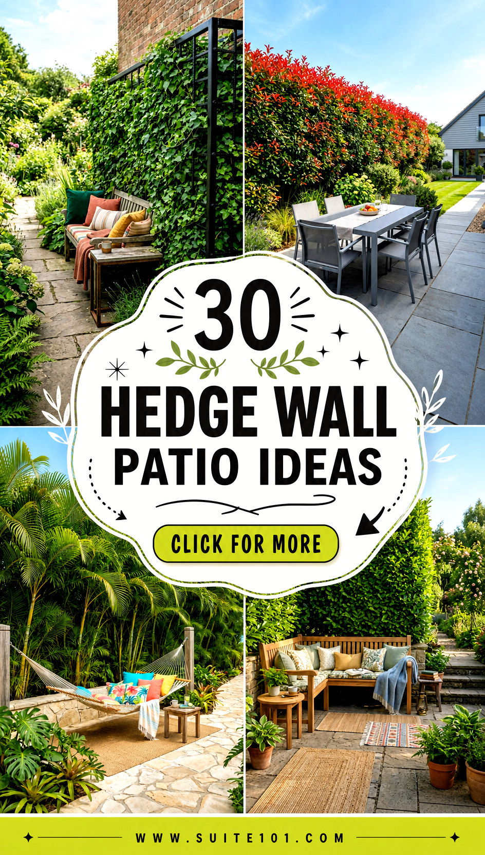 30 Hedge Wall Patio Ideas for Green Backdrop Outdoor Style - 30 Hedge Wall Patio Ideas for Green Backdrop Outdoor Style